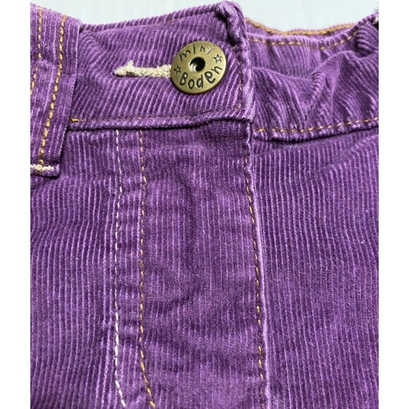 Mini Boden Girls Corduroy Skirt Heart Pockets Purple Size 7-8 School Holiday - Picture 3 of 8